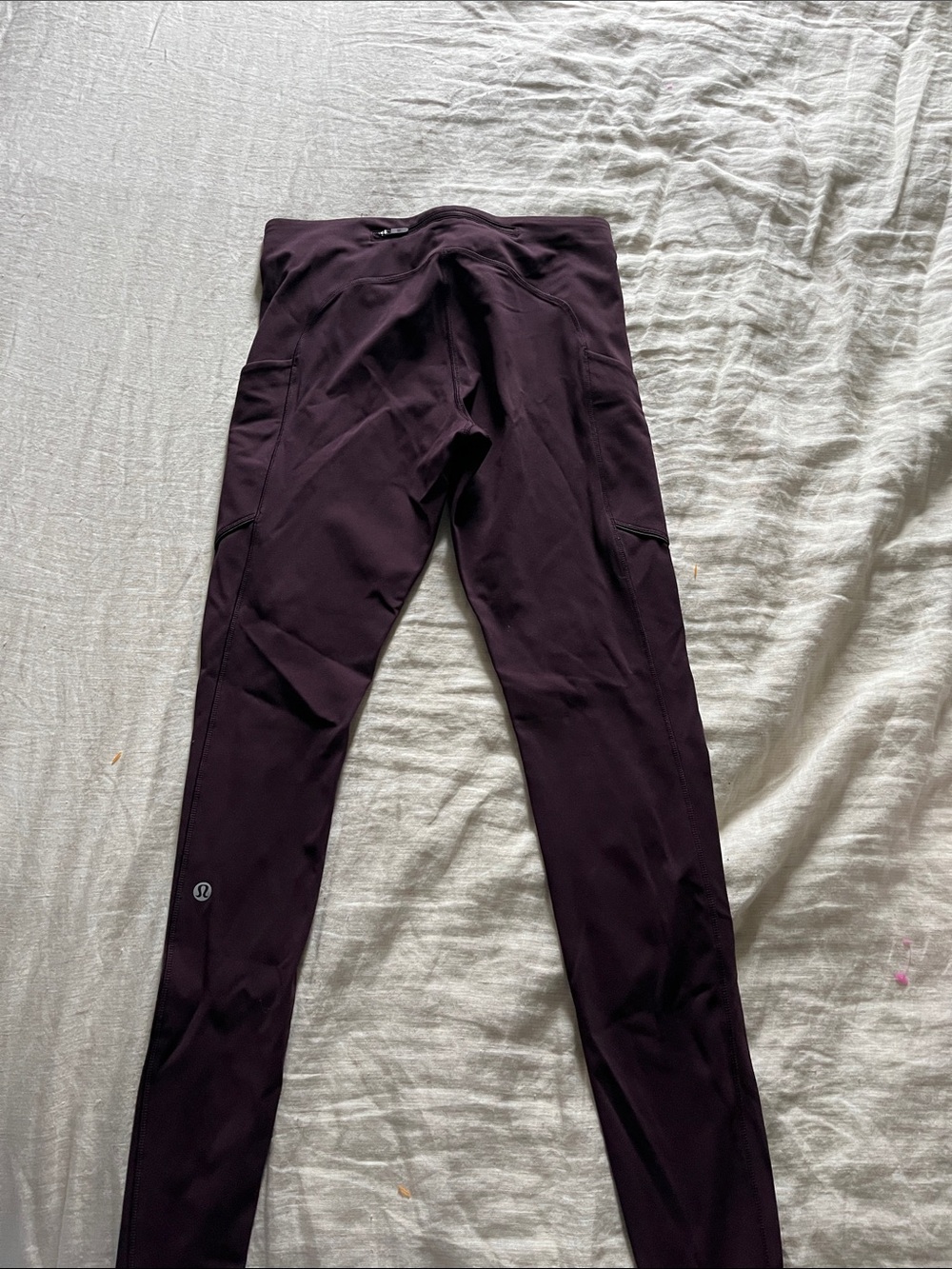 Lululemon High-Rise Leggings in Deep Plum
